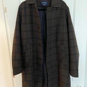 Abercrombie & Fitch Men's Plaid Coat